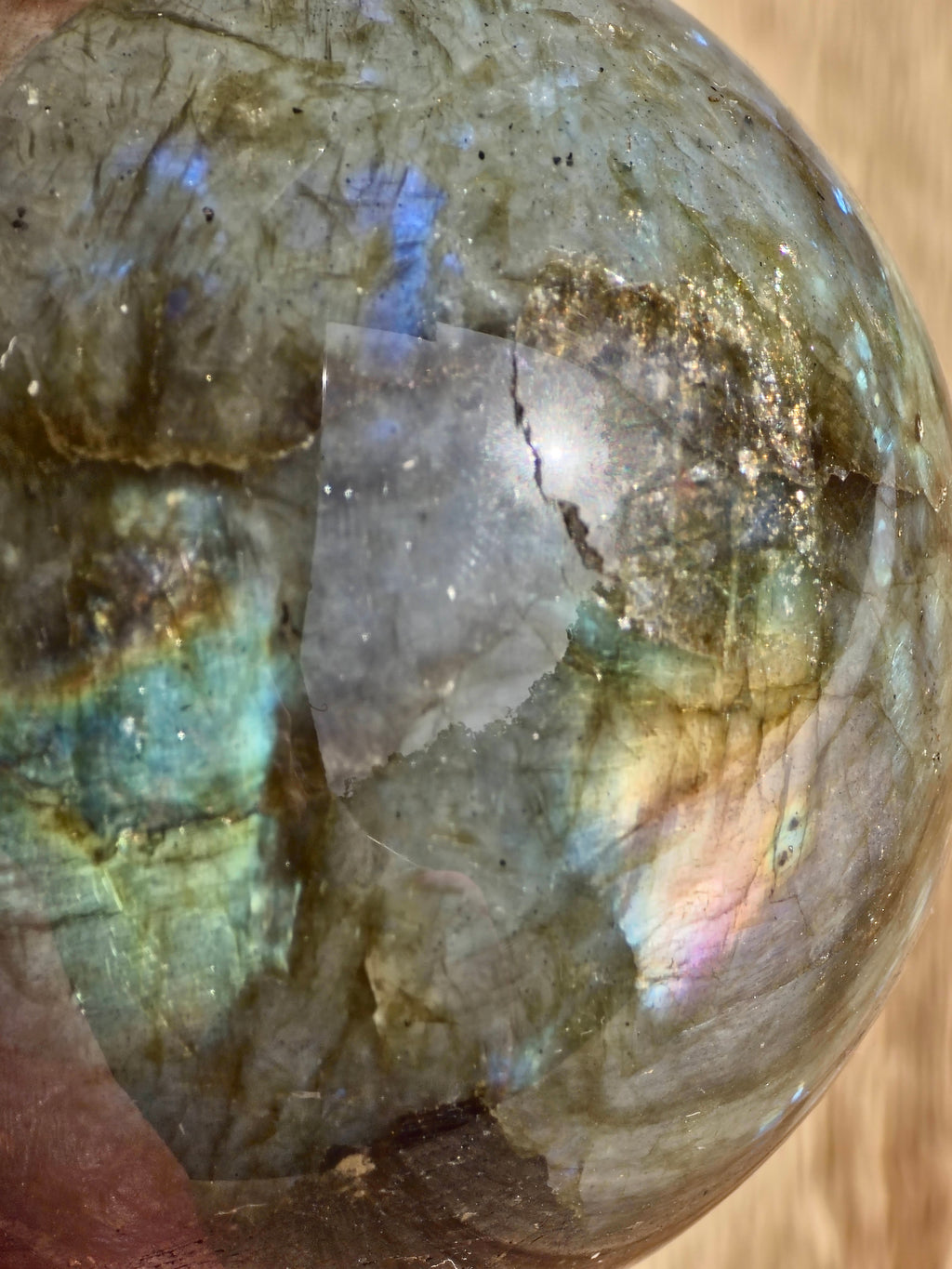 Labradorite sphere