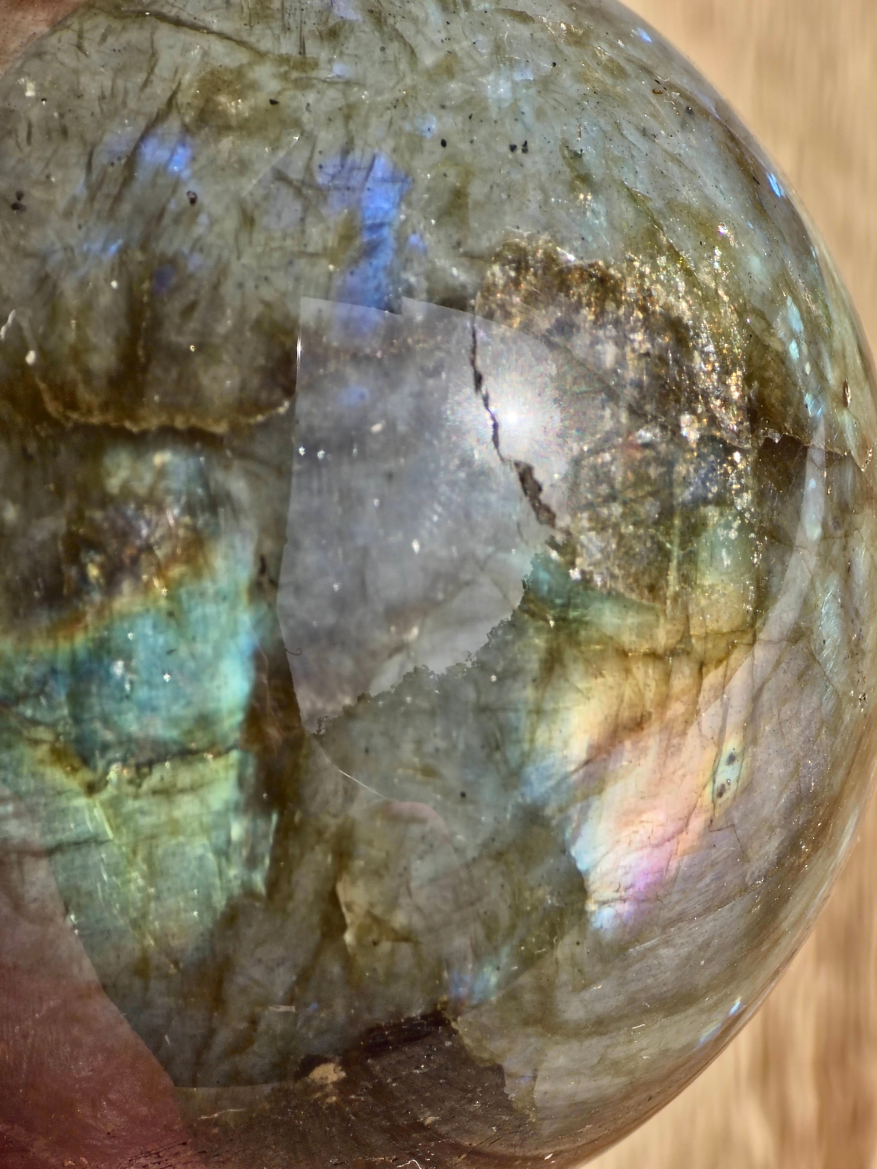 Labradorite sphere