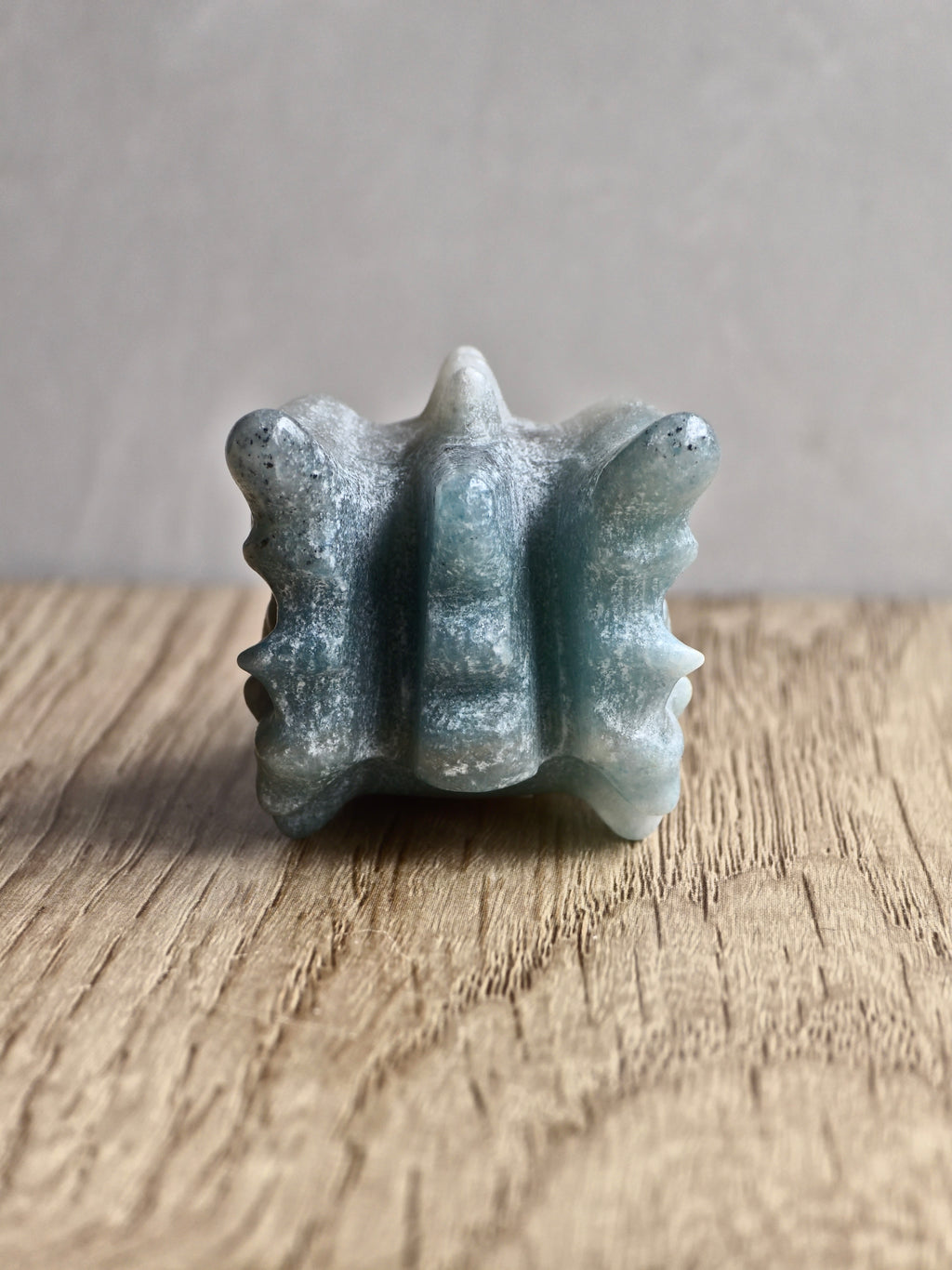 Blue Trolleite Dragon Carving