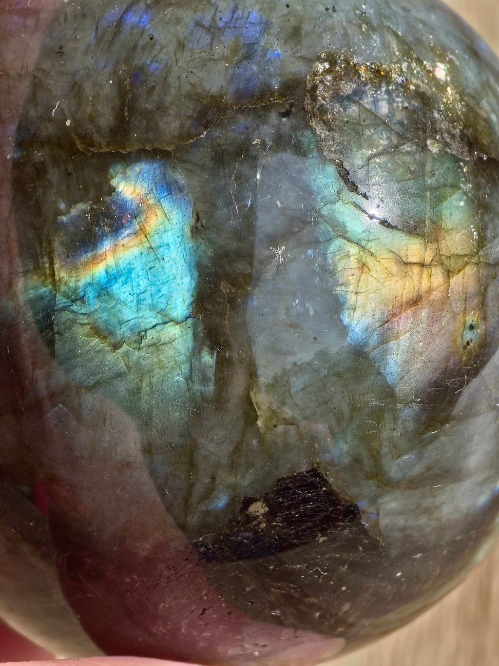 Labradorite sphere