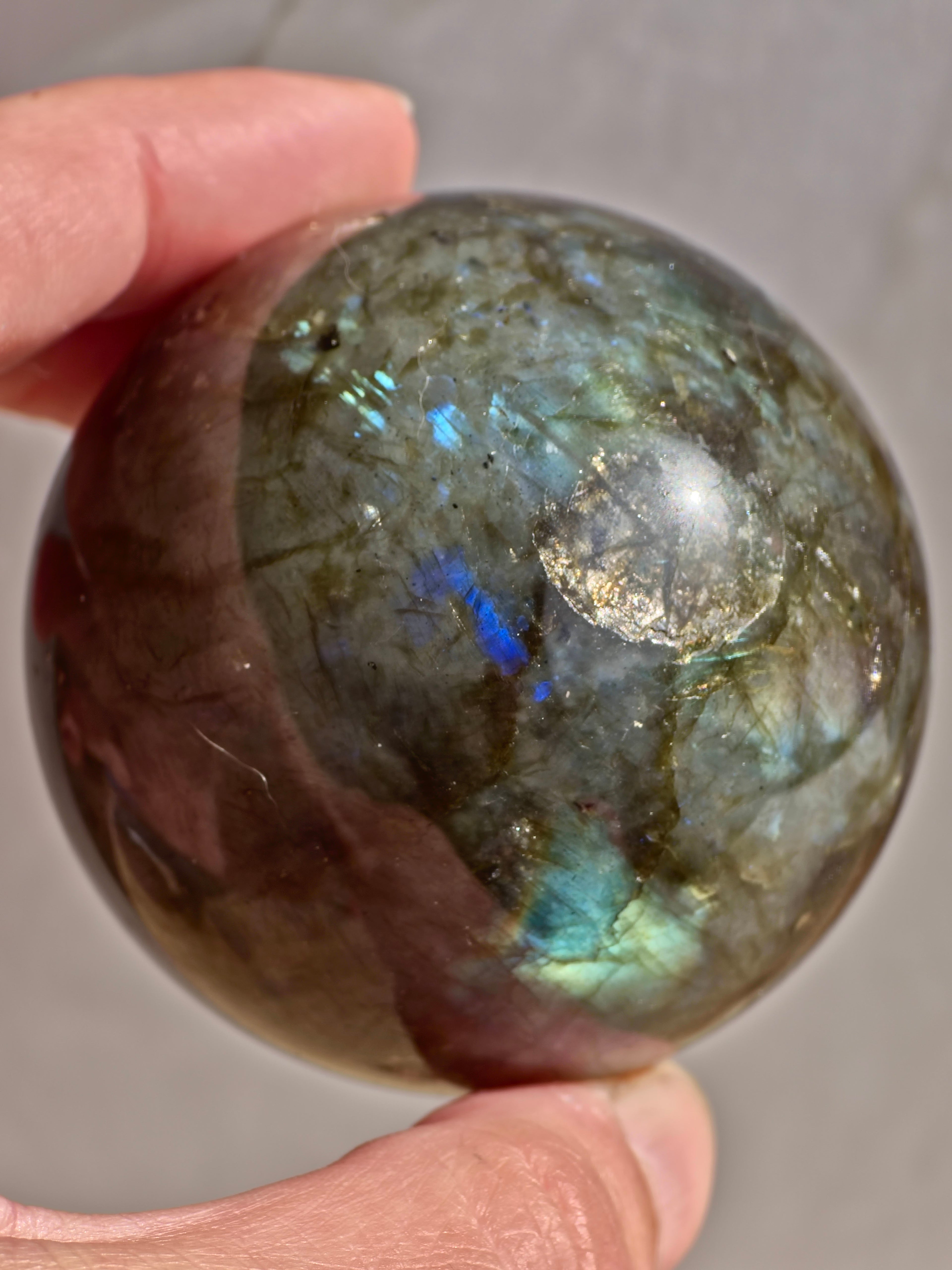 Labradorite sphere