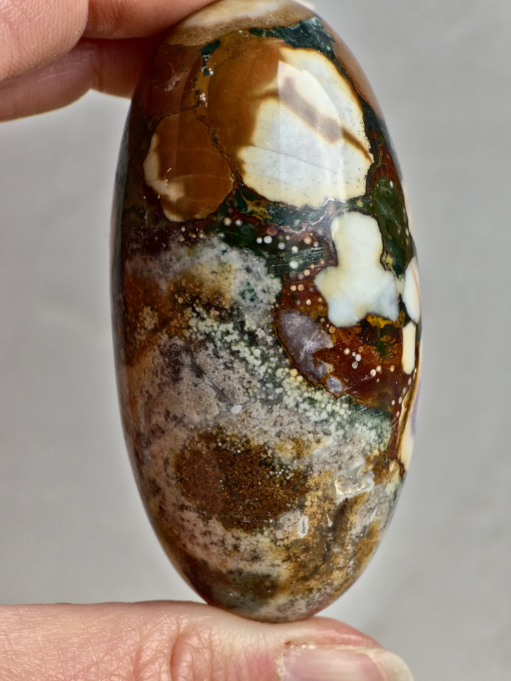 King Cobra (Orbicular) Indian Jasper Shiva Lingham