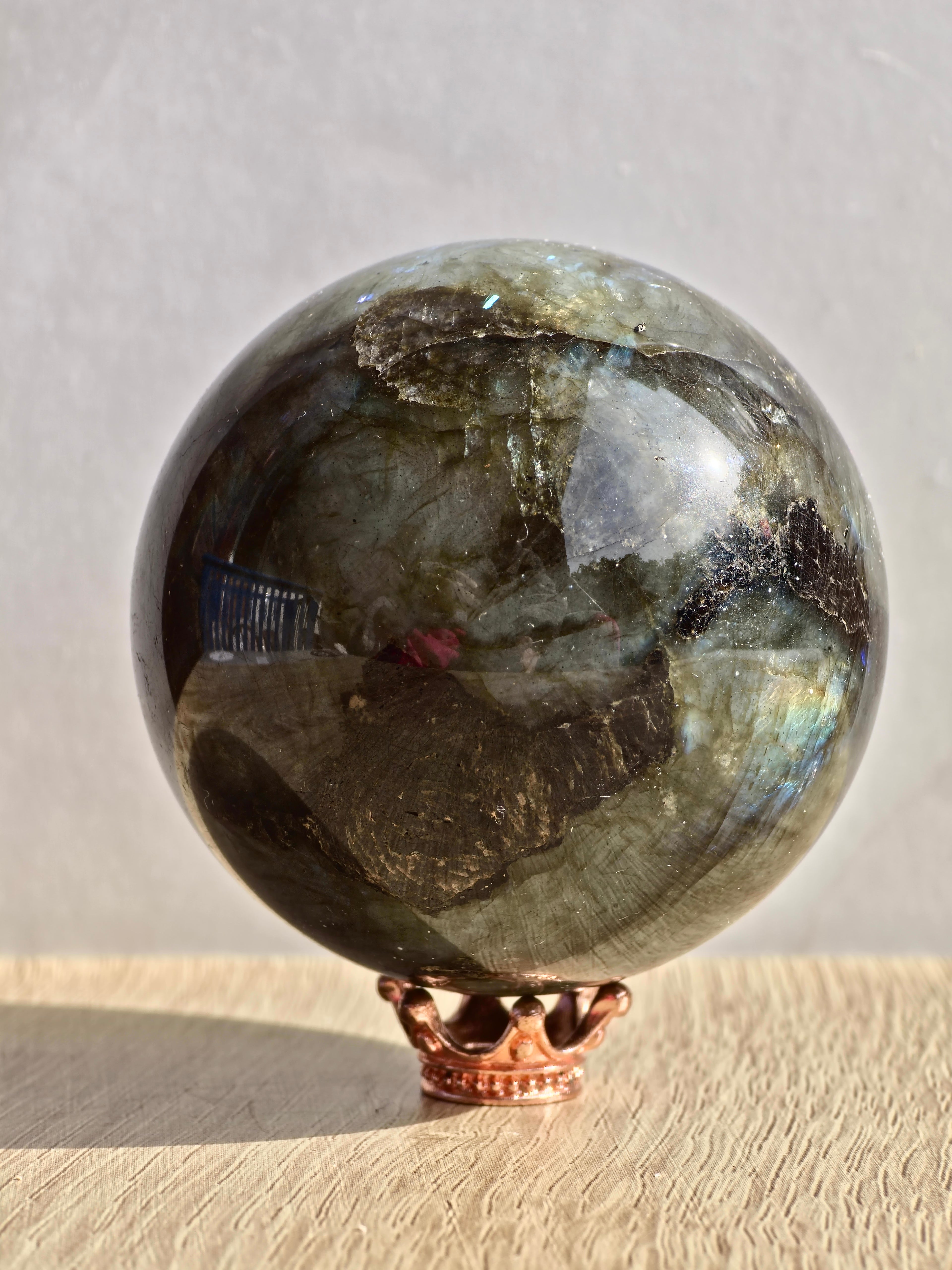 Labradorite sphere