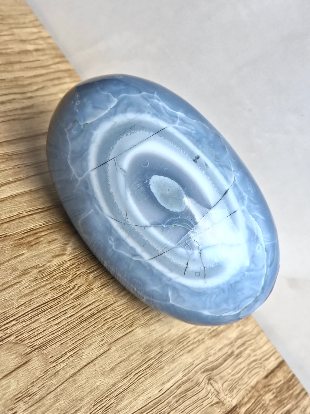 Blue Indian Opal with Moss Agate Inclusions