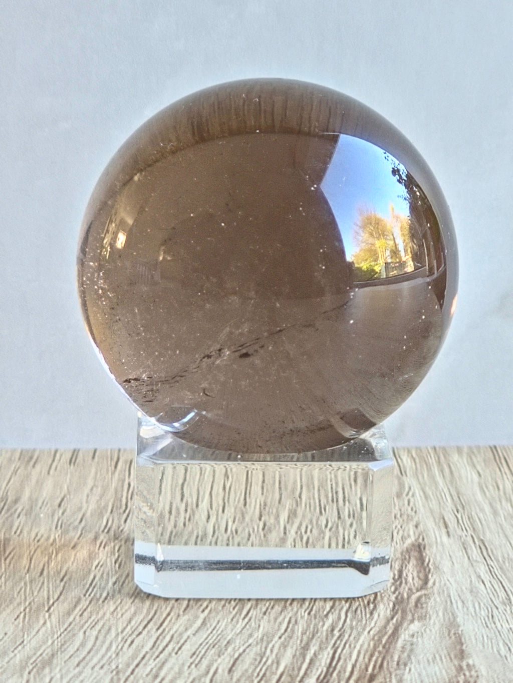 Smokey quartz sphere - g