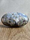 Blue Indian Opal with Moss Agate Inclusions Shiva Lingham
