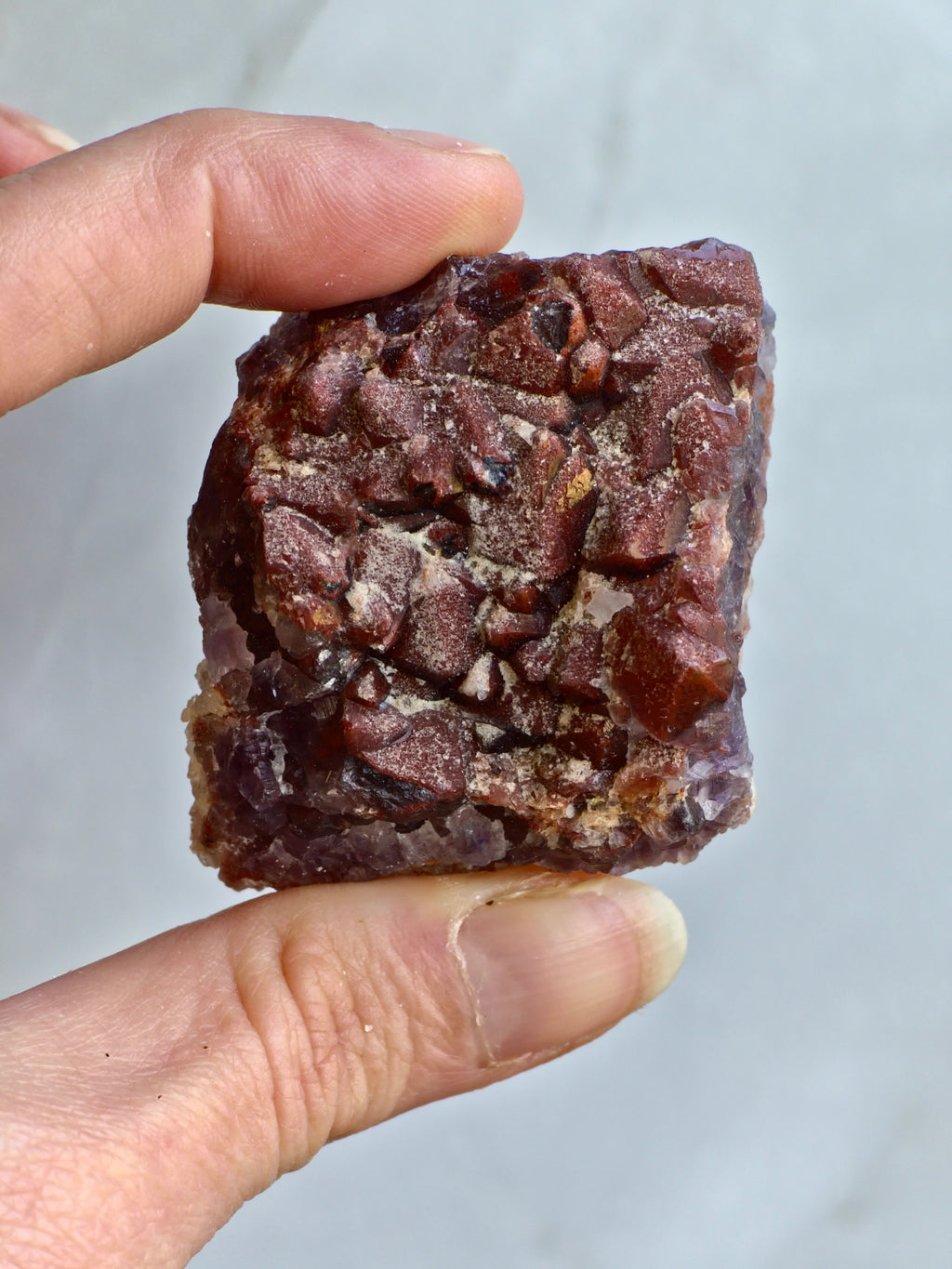 Red cap Amethyst