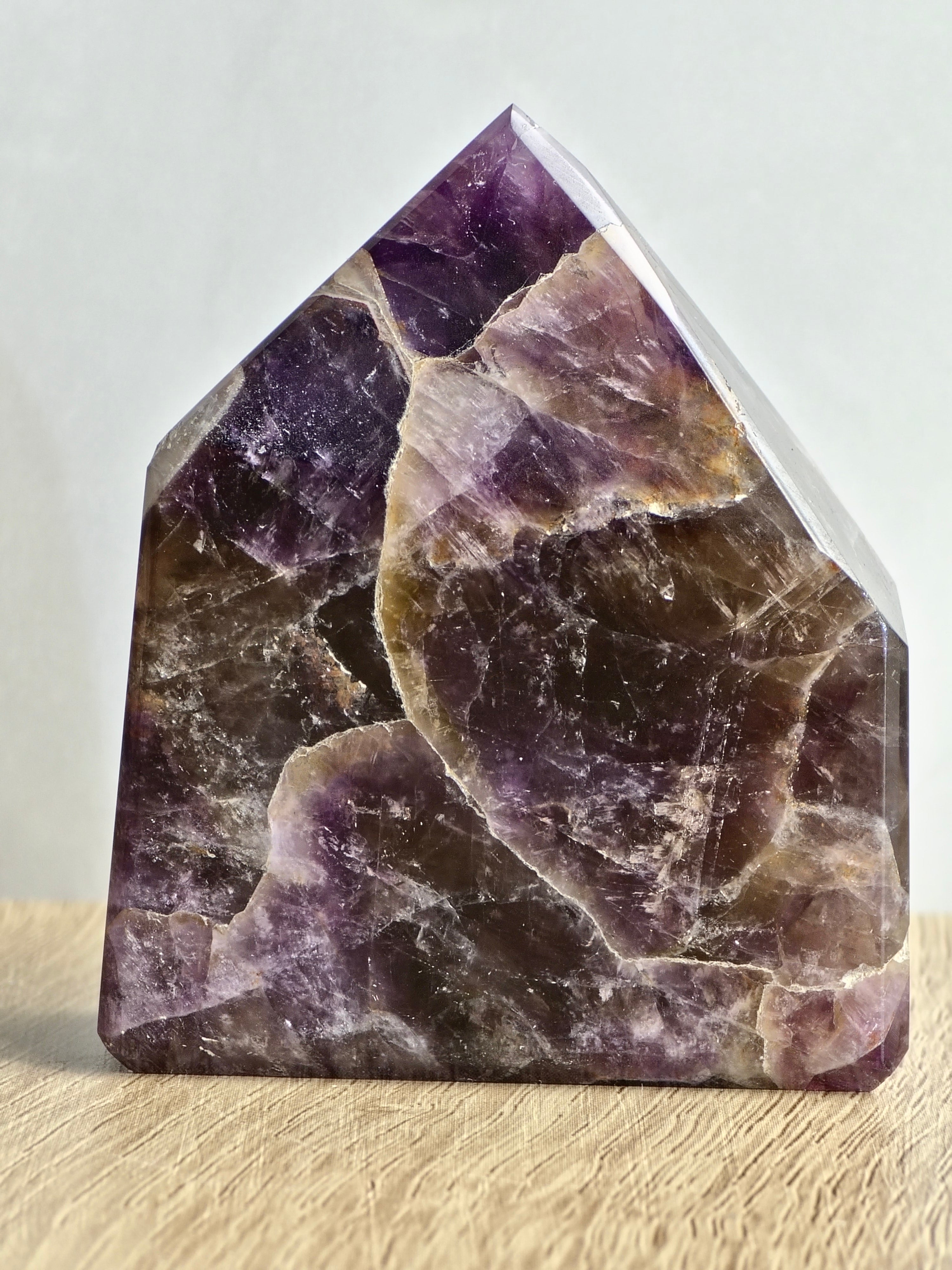 Brecciated Indian Amethyst Polished Tower