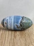 Blue Indian Opal with Moss Agate Inclusions Shiva