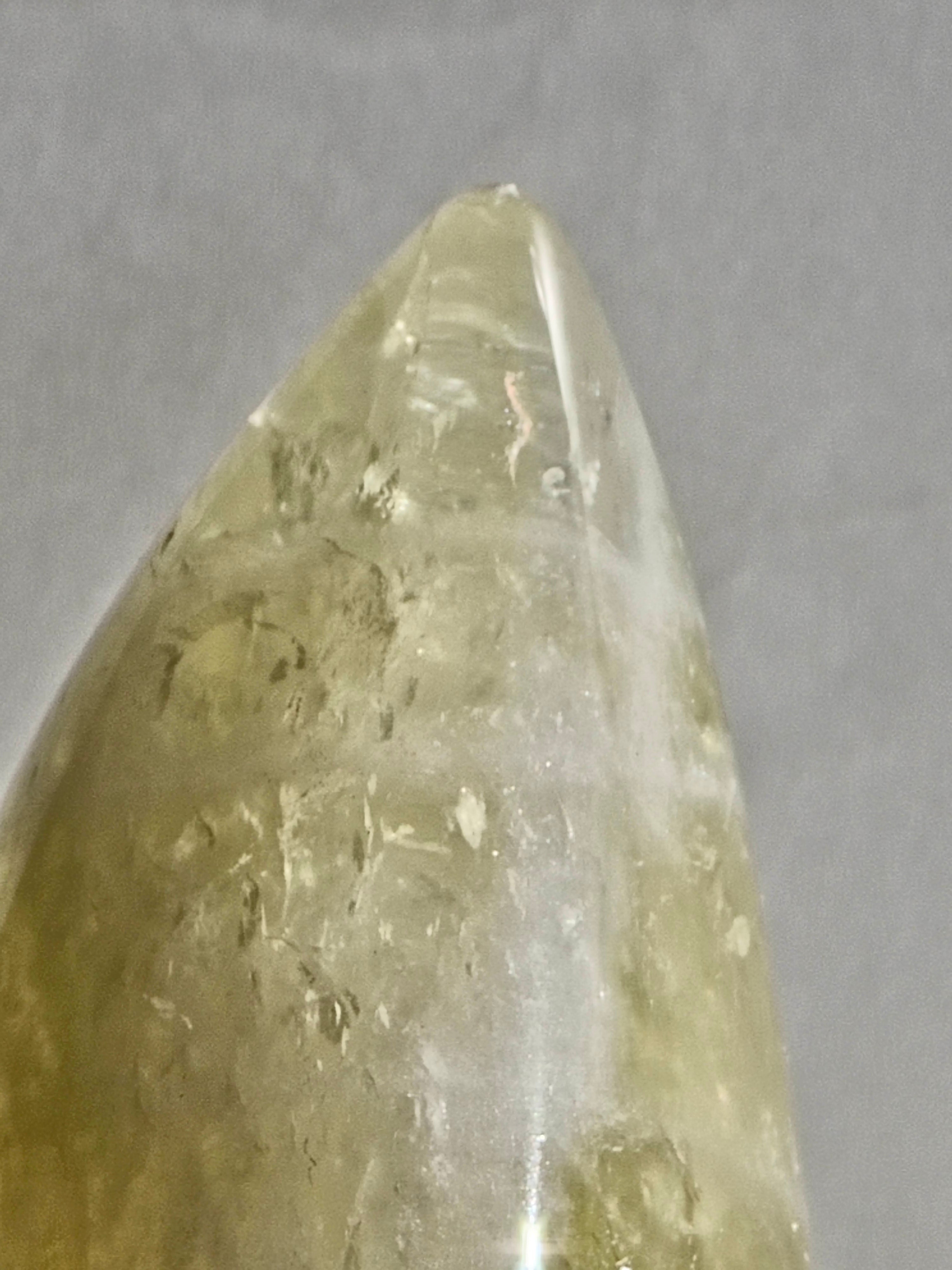 Heat treated Citrine Polished Flame