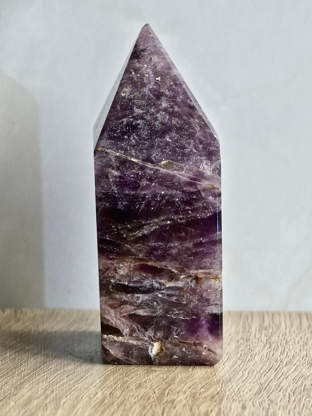 Brecciated Indian Amethyst Polished Tower