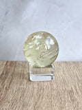 Citrine sphere with rainbows
