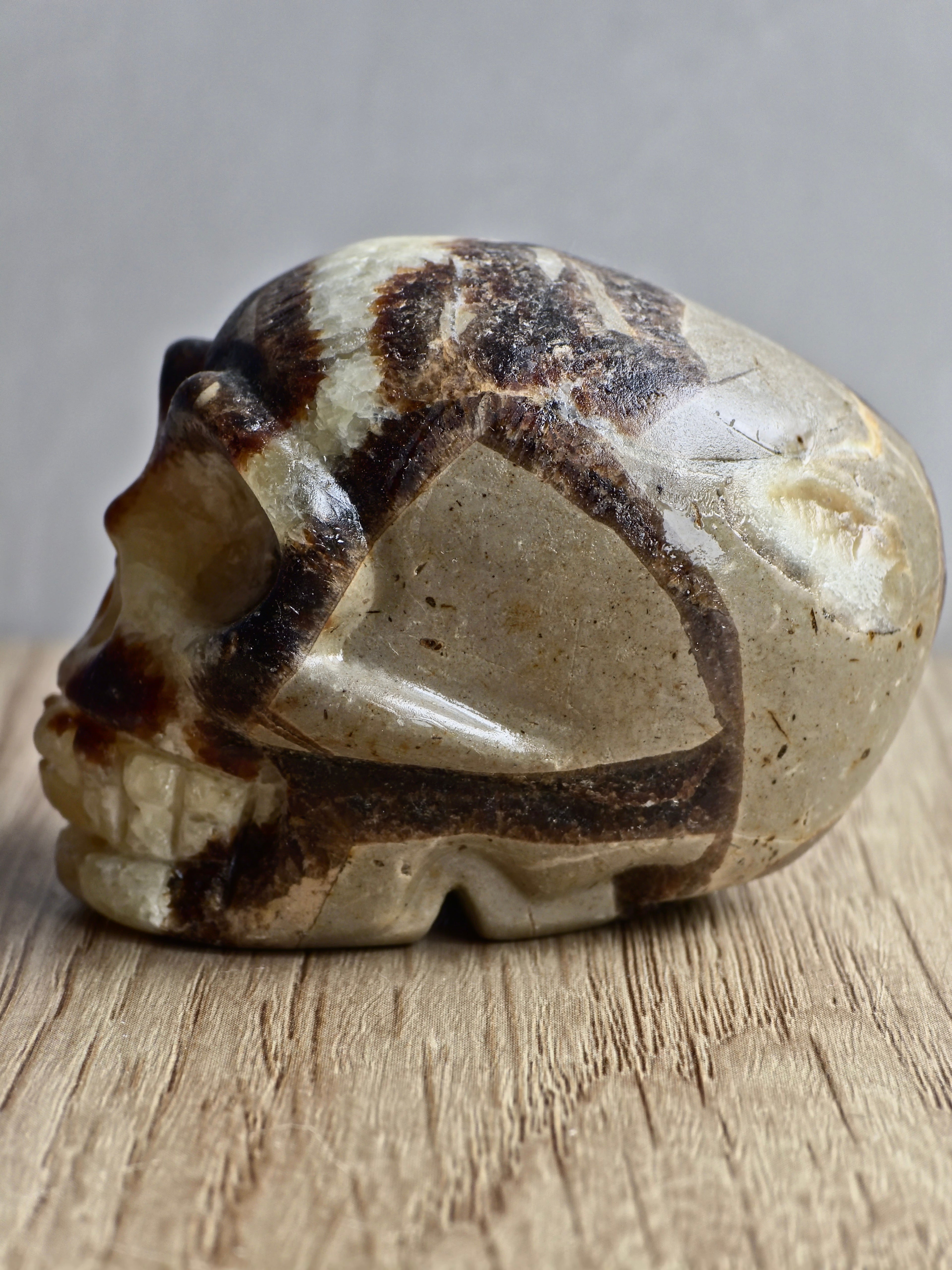 Septarian Skull Carving - UV Reactive