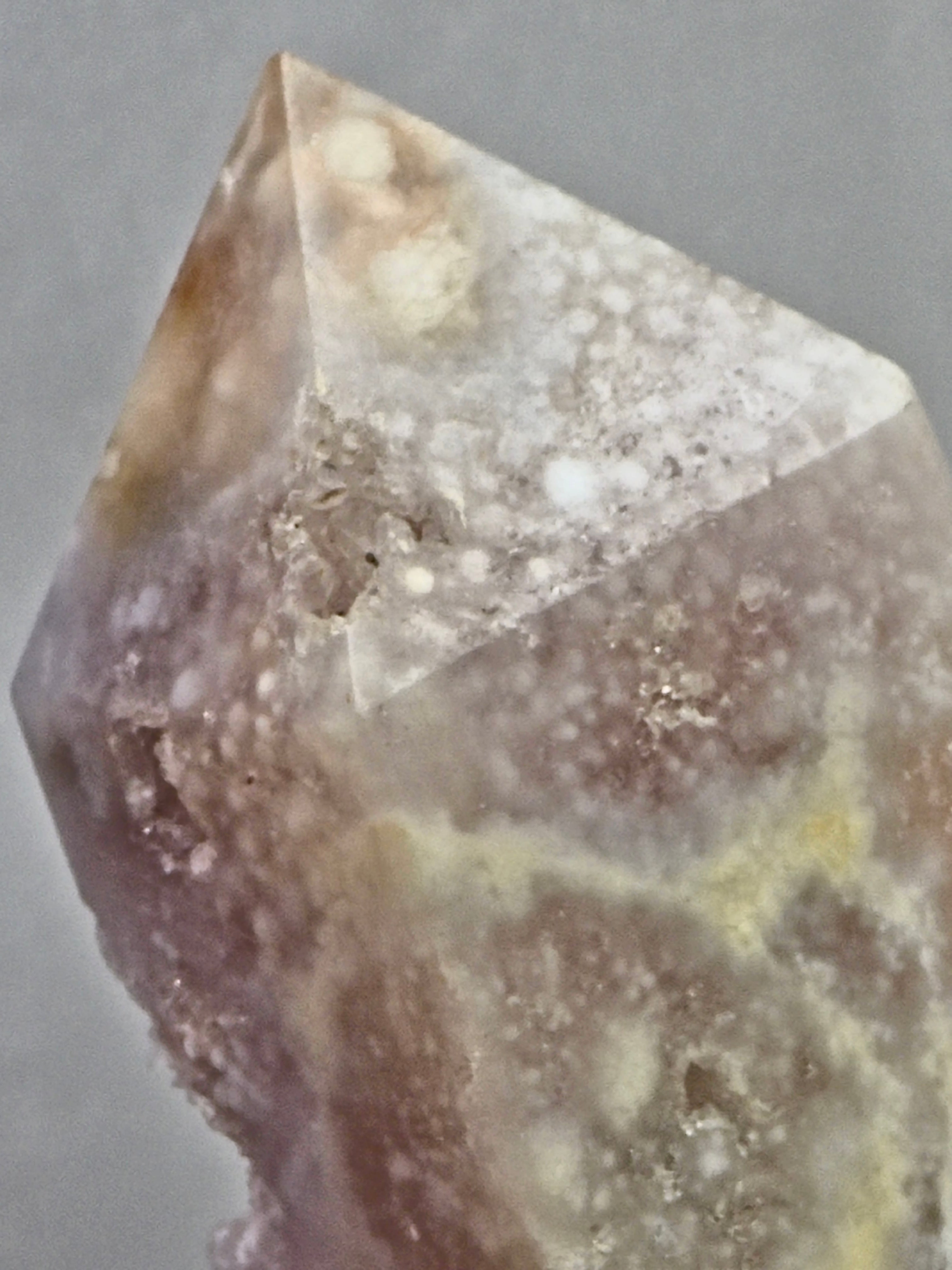 Pink Amethyst and Flower Agate Tower
