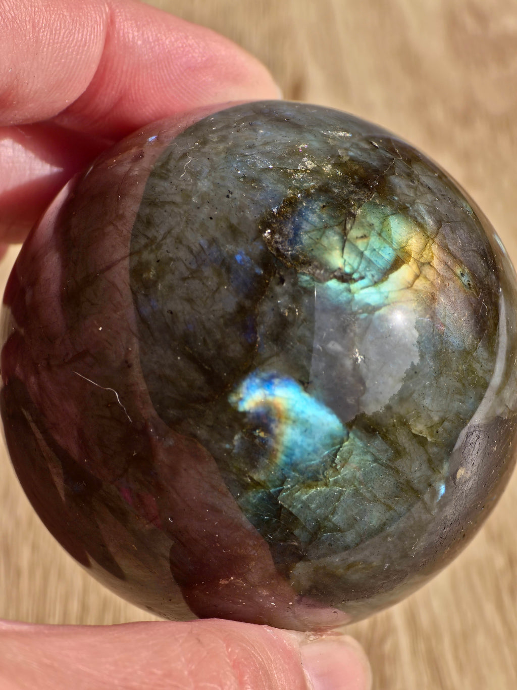 Labradorite sphere