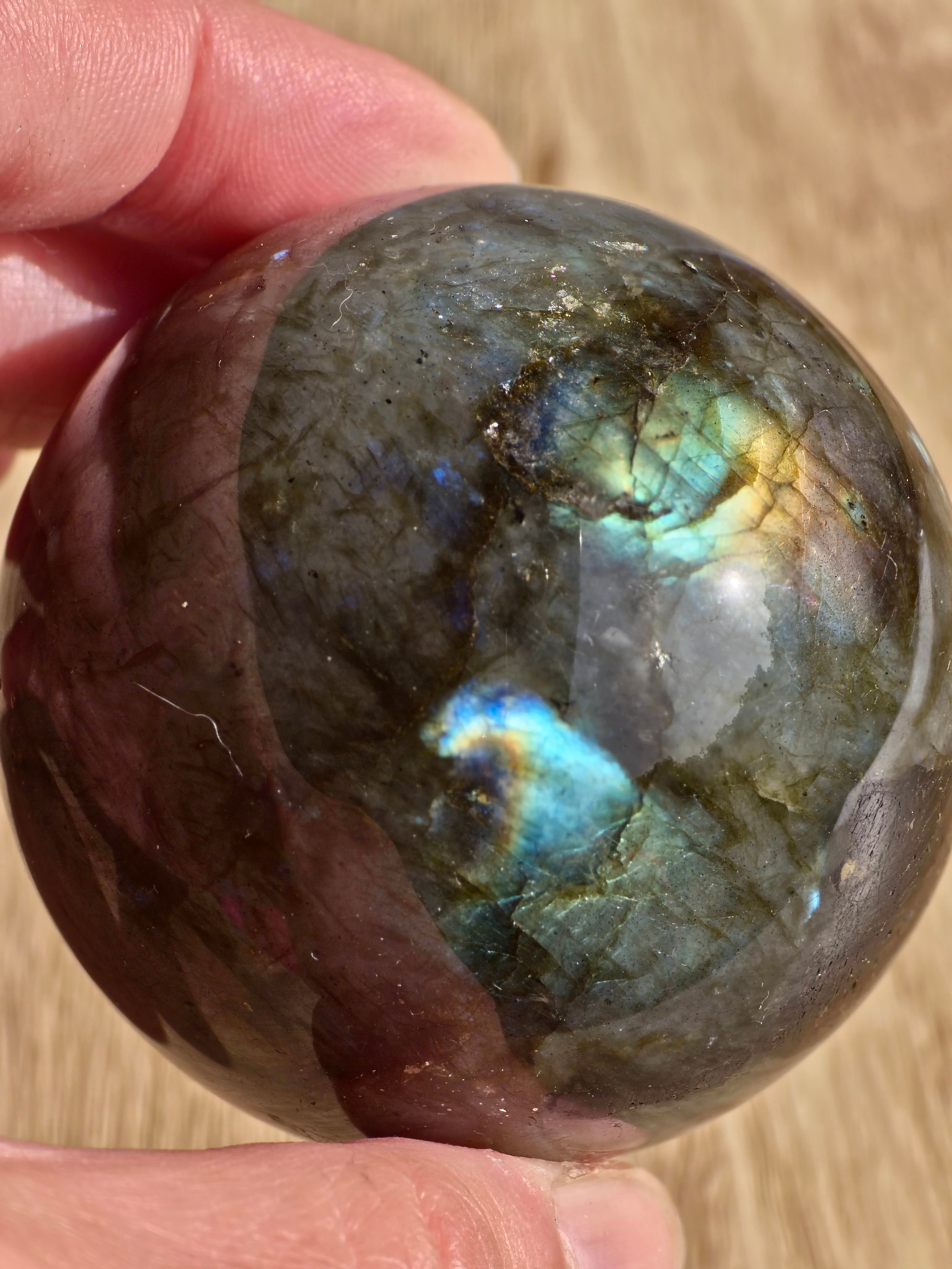 Labradorite sphere
