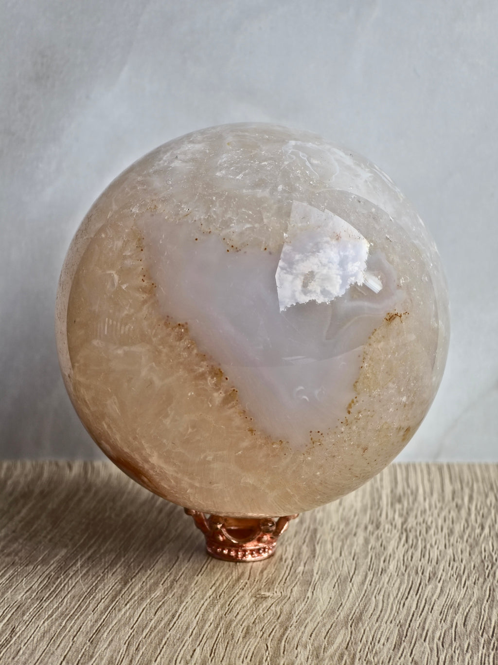 Flower Agate Sphere