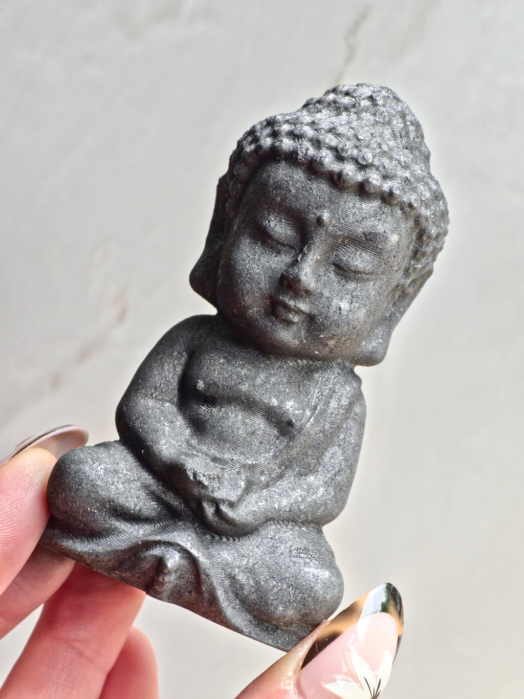 Shungite Buddha Carving