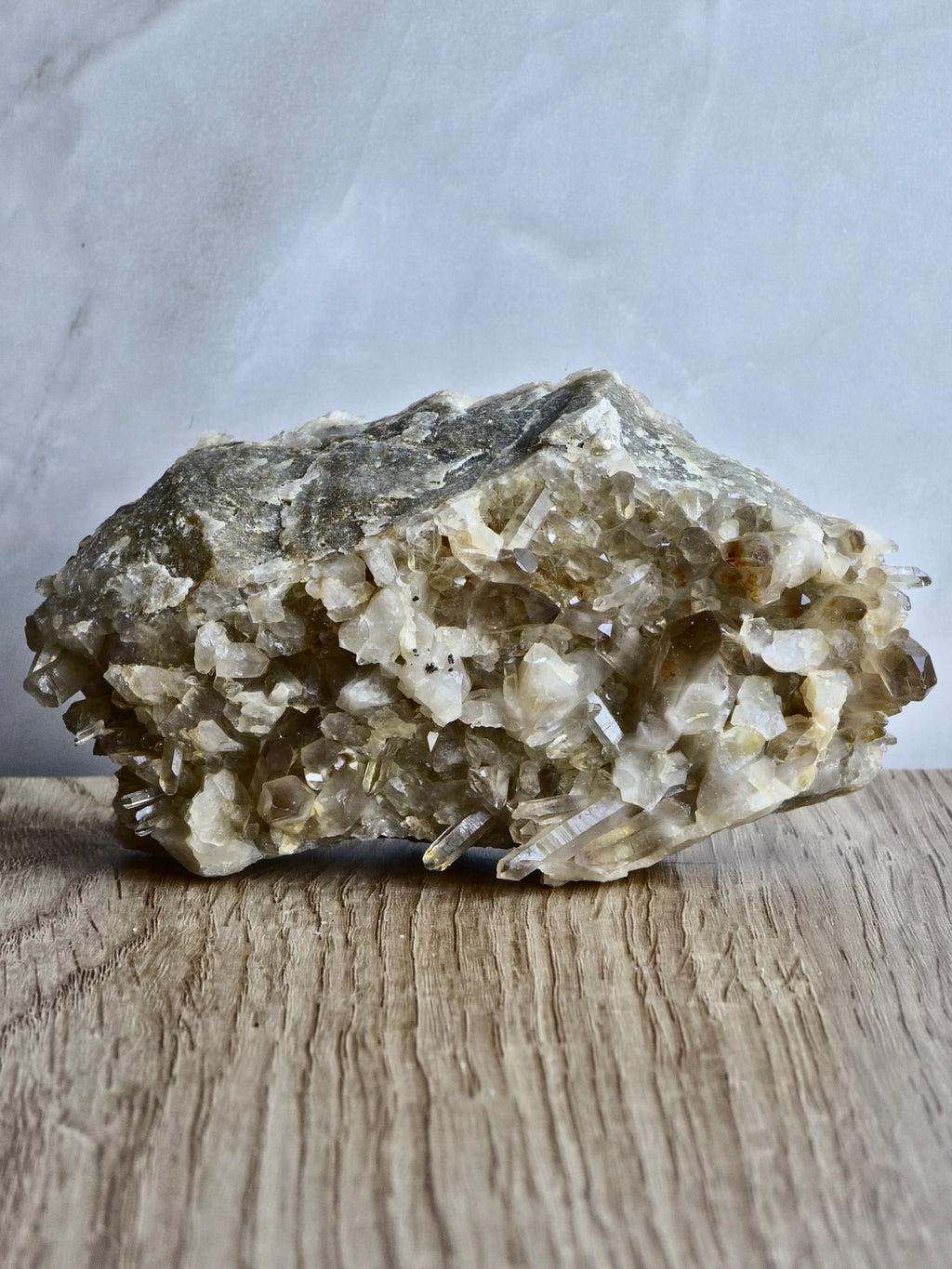 Natural citrine cluster