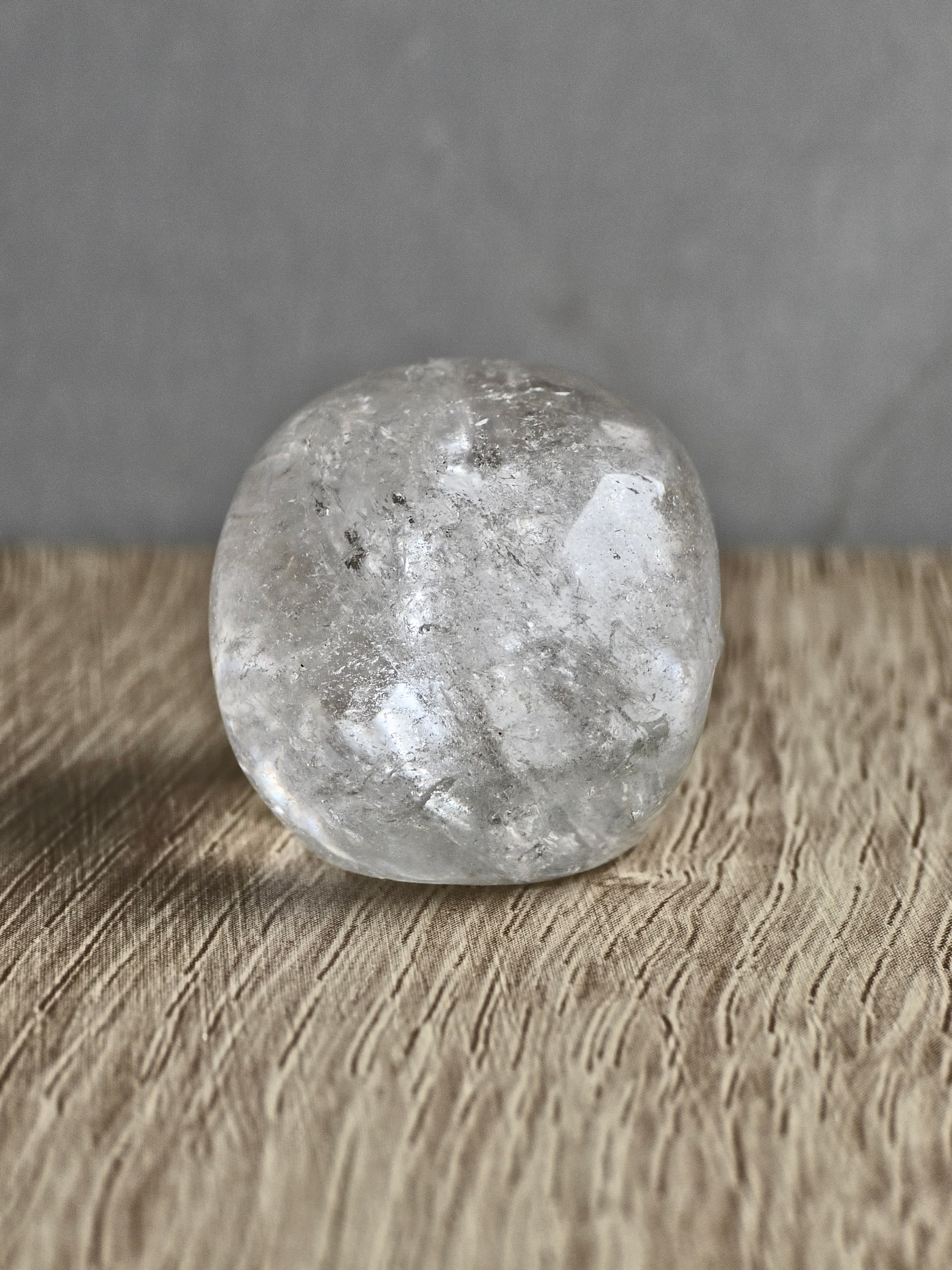 Clear quartz skull - a