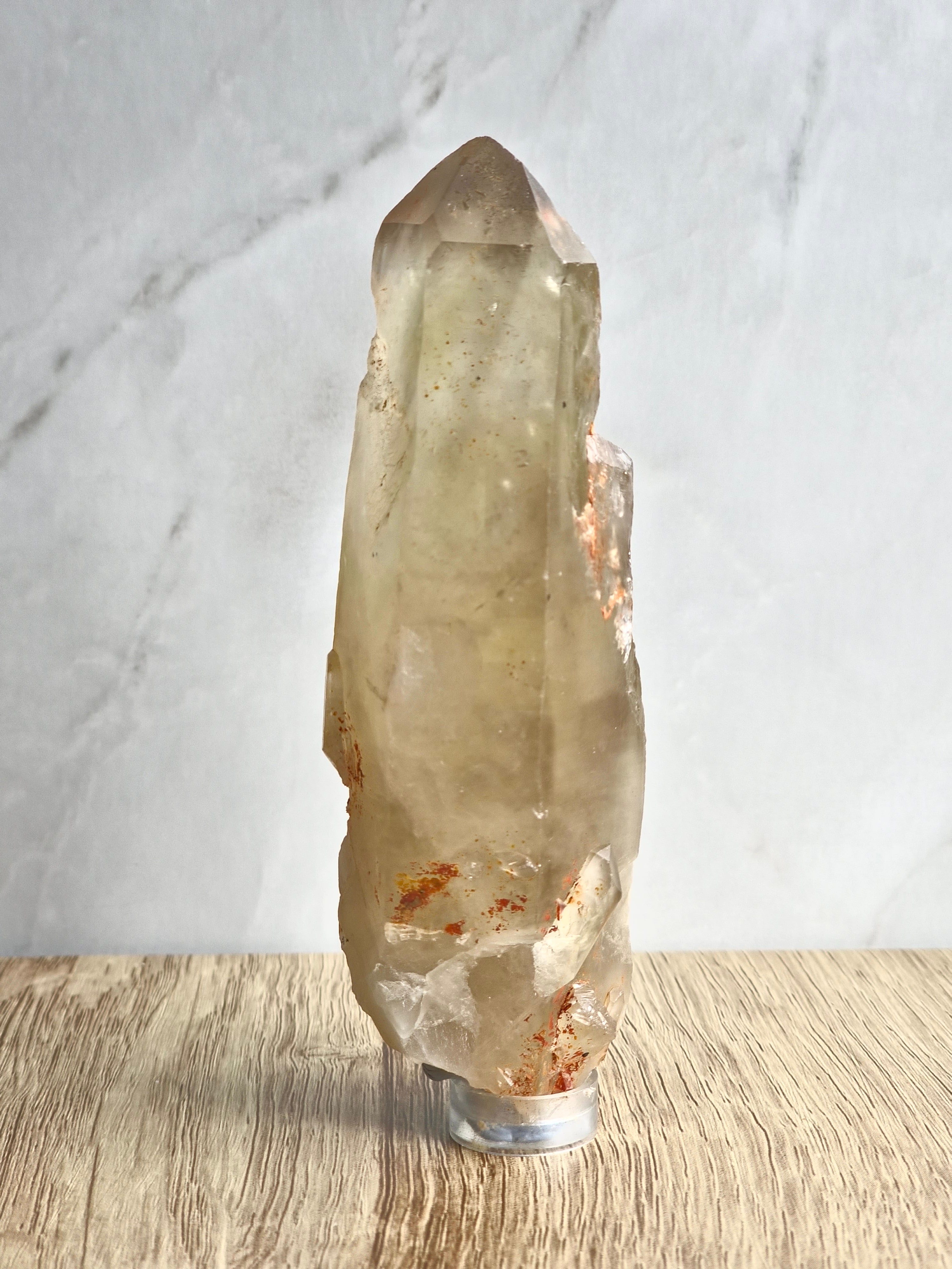 Natural raw citrine point