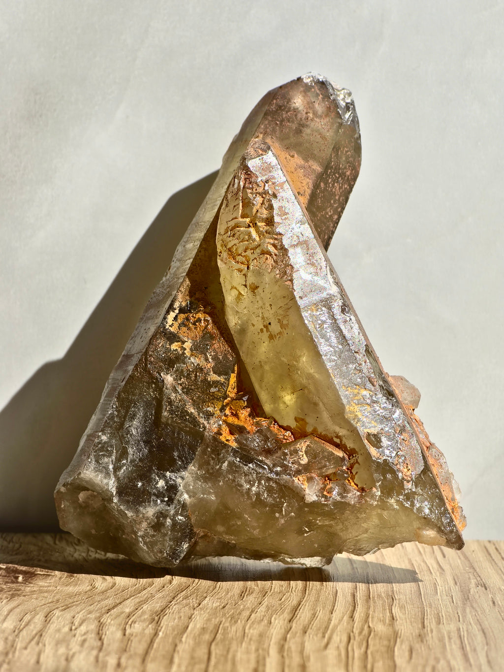 Natural Smoky Citrine Cluster