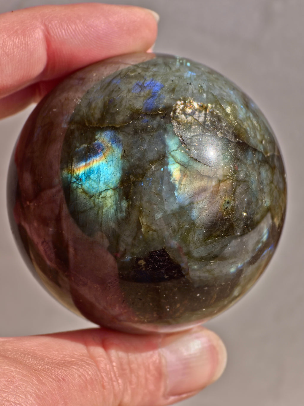 Labradorite sphere