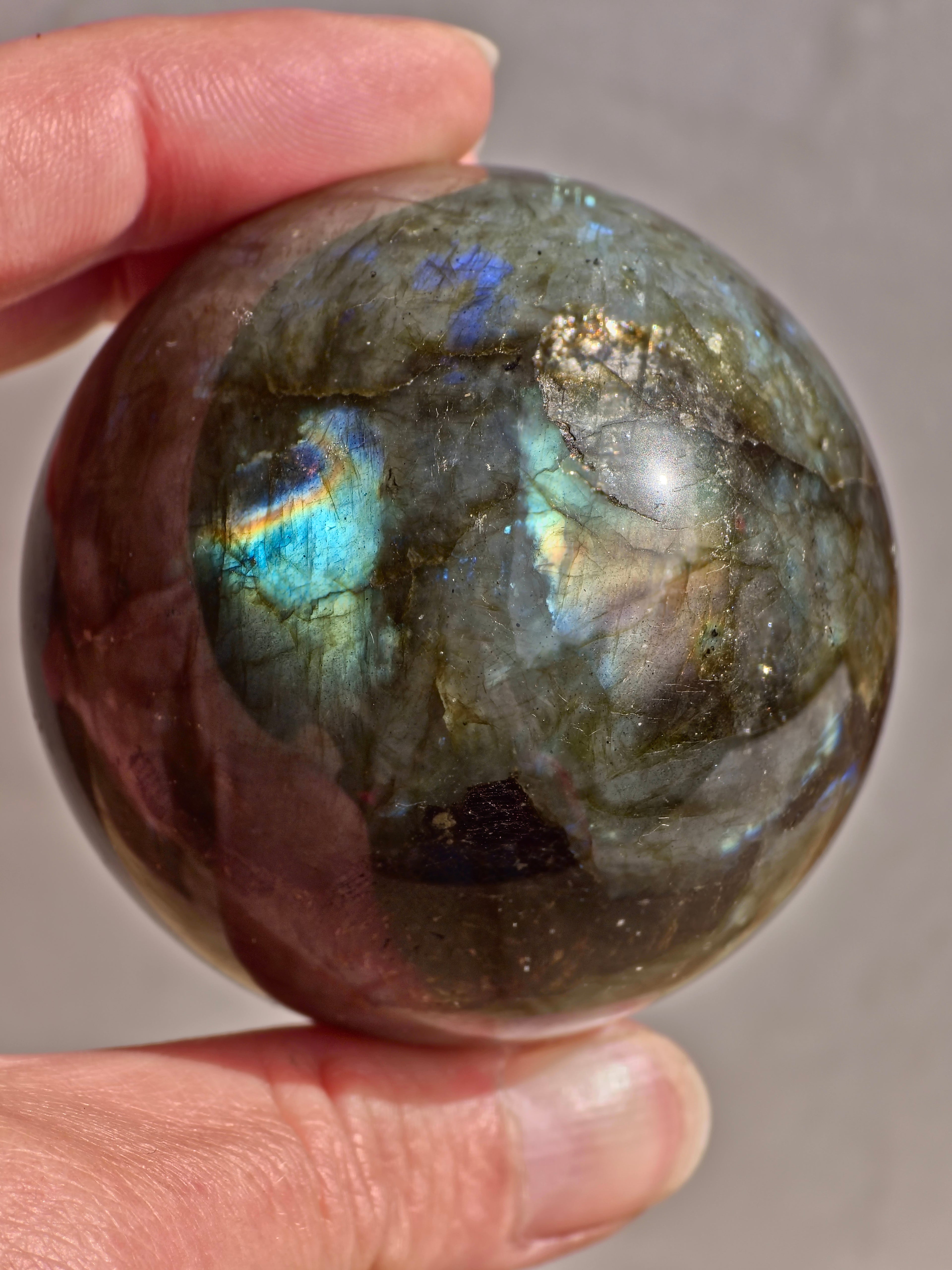 Labradorite sphere